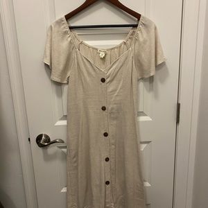 Monteau Beige Dress - Size L